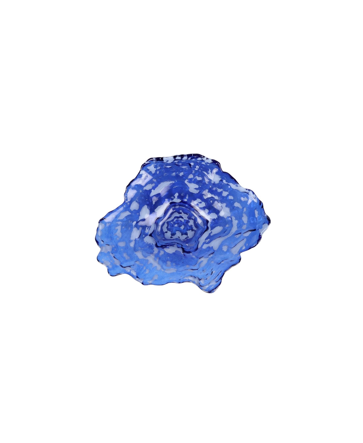 Ostrica Glass Small Plate - Blue