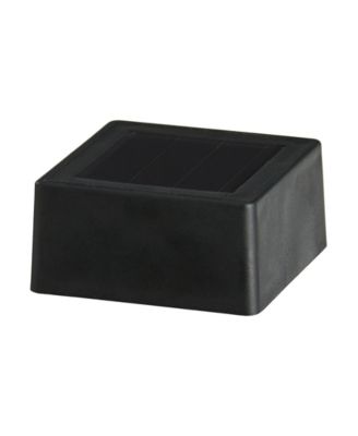 15.25" H Set of 6 Solar Powered Transparent Texture Lens Pathway Stake Light