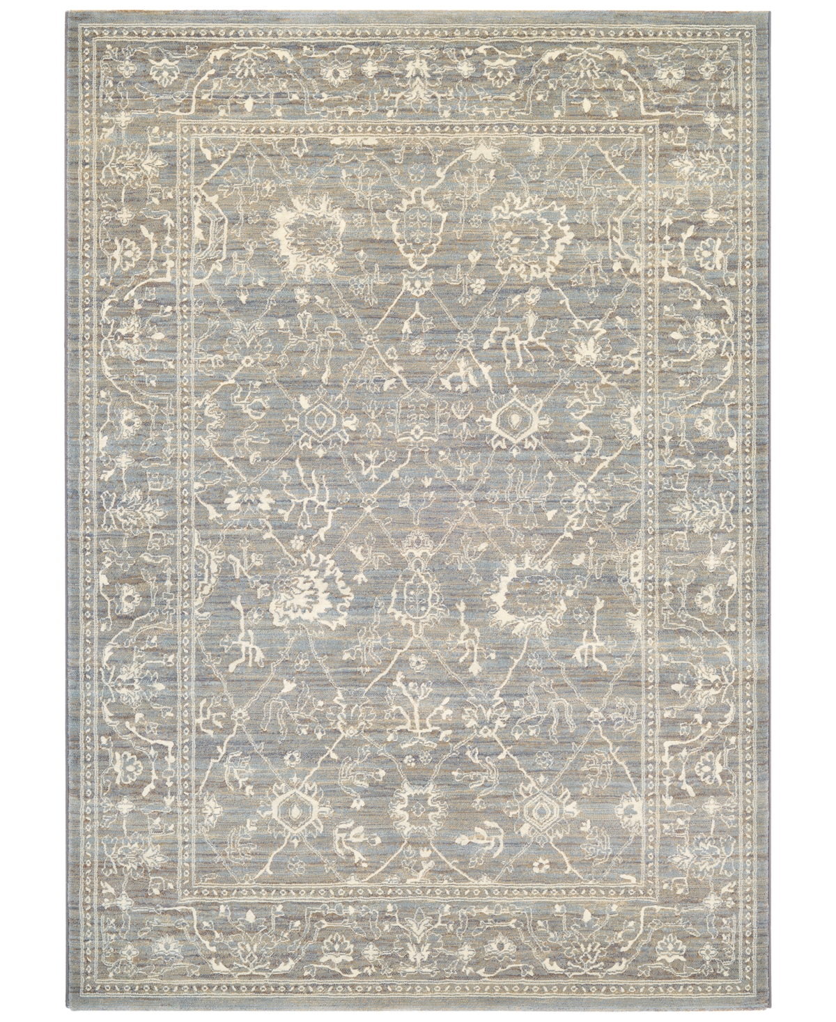 Couristan Mckinley Persian Arabesque Charcoal-ivory 7'10" X 11'2" Area Rug