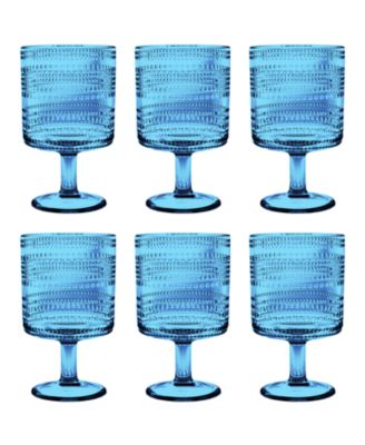 Beaded Stacking Goblets 14.8 oz, Set of 6