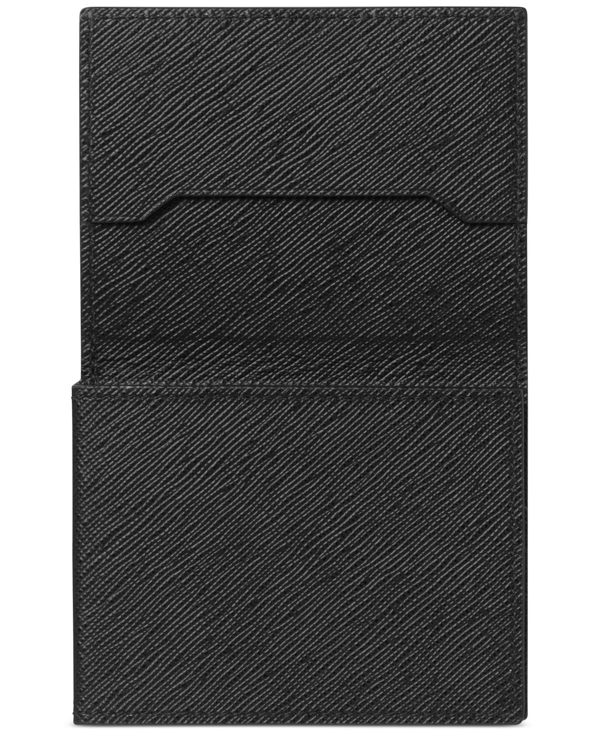 Montblanc Sartorial Leather Card Holder In Black