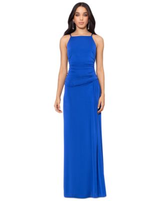 Betsy Adam Petite Ruched Gown Macy s