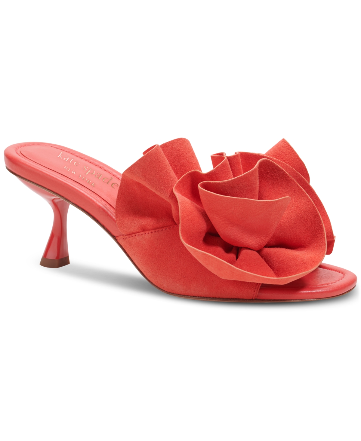 Shop Kate Spade Women's Flourish Embellished Dress Sandals In Ponderosa Red