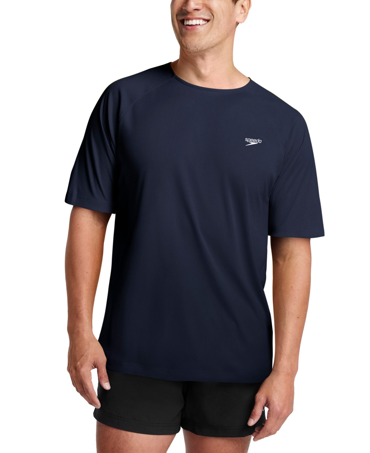 Speedo Men's Easy Swim Logo T-shirt In Peacoat
