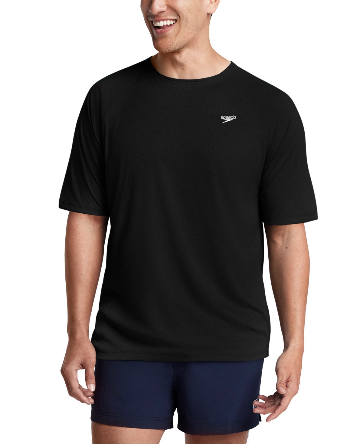 Men's Easy Swim Logo T-Shirt - Speedo Black