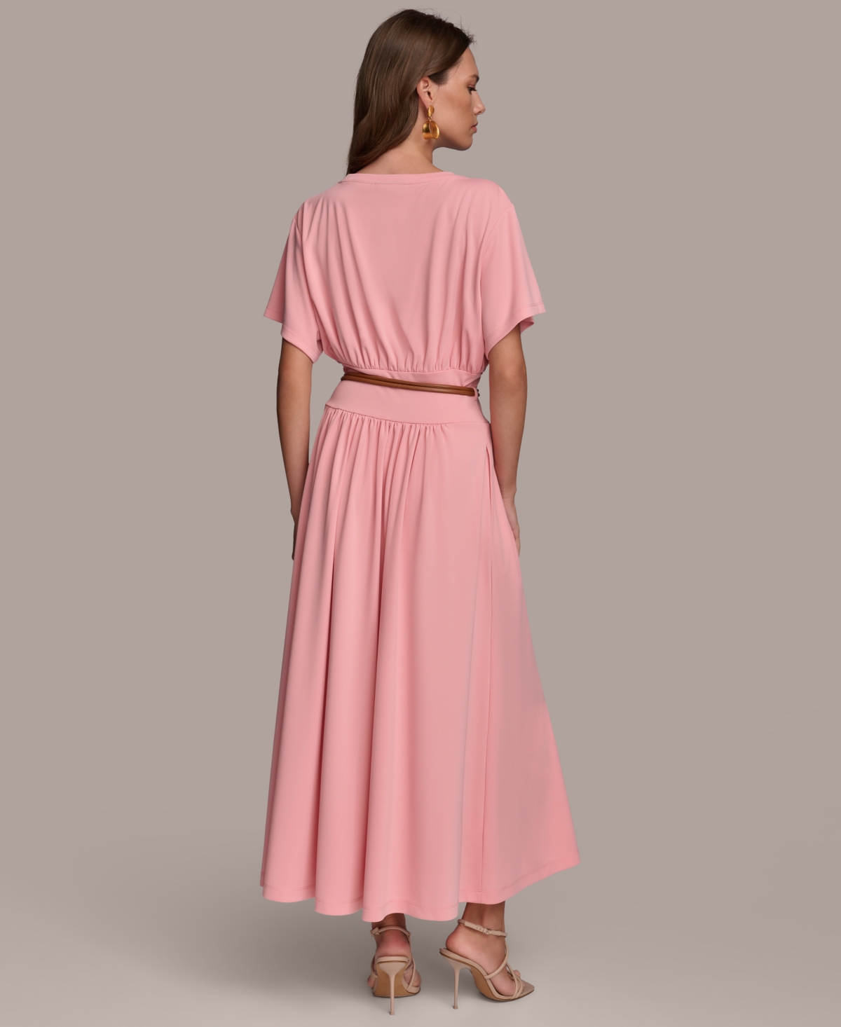 Shop Donna Karan Women's Belted A-line Dress In Tourmaline