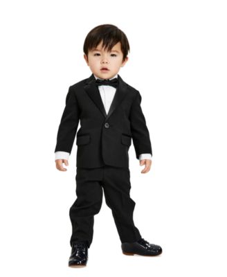 Baby Boys Tuxedo Suit, Shirt and Bowtie, 4 Piece Set