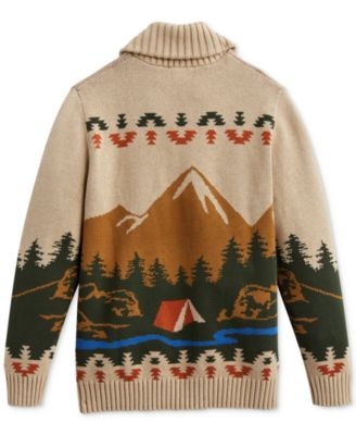Pendleton Men's Scenic Shawl-Collar Button-Front Cardigan Sweater