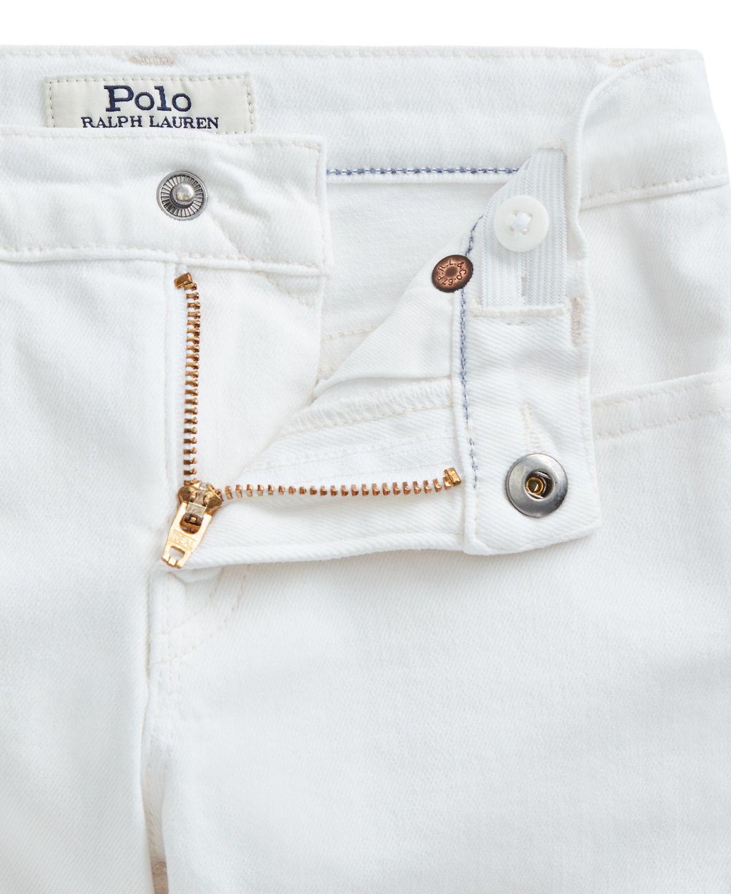 Шорты Polo Ralph Lauren Sullivan Slim Stretch Denim Shorts для мальчиков-малышей, цвет: Белый — фото 4
