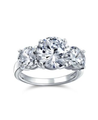 Bling Jewelry 3CTW CZ Past Present Future Three Stone Promise Ring ...