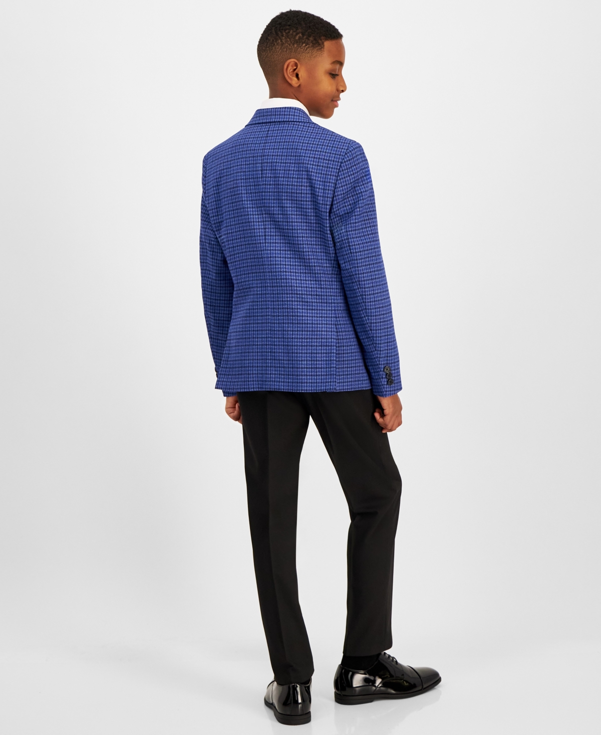 Big Boys Classic Fit Stretch Suit Jacket - Blue