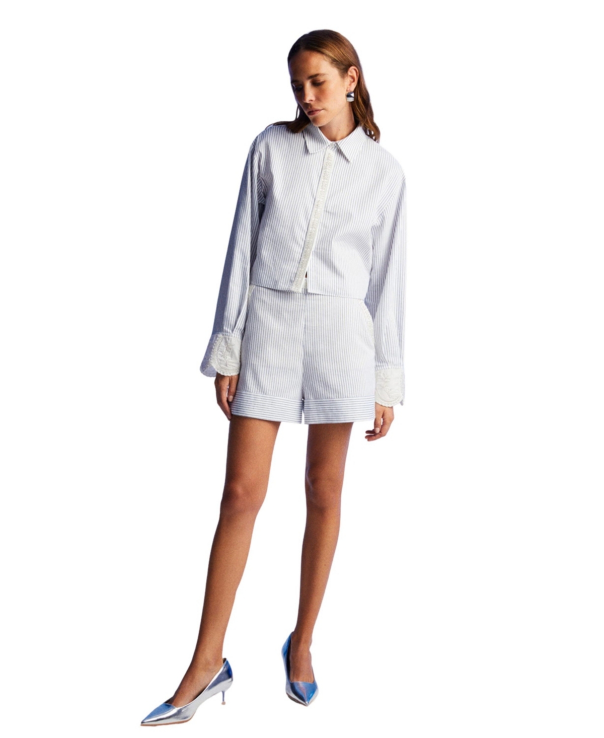 Nocturne Women's Striped Shorts