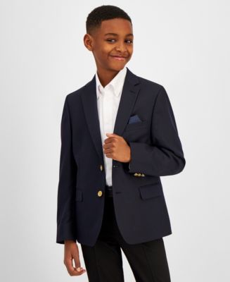 B By Brooks Brothers Big Boys Classic Stretch Suit Blazer