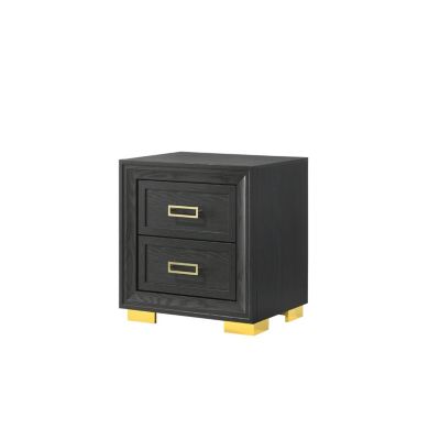 Modern Glam 2-Drawer Nightstand