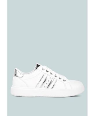 Women's Claude Faux Leather Back Panel Detail Sneakers