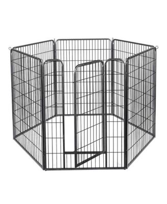 Heavy Duty Pet Playpen 6 Panel 28"x47" Dog Playpen Pet Pen Exercise Kennel RV Camping Barrier Fence Cage for Small Medium Large Dogs