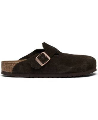 Men's Boston Soft Footbed Suede Leather Clogs from Finish Line