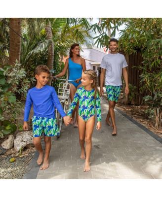 Women's Marine Blue One Shoulder Swimsuit