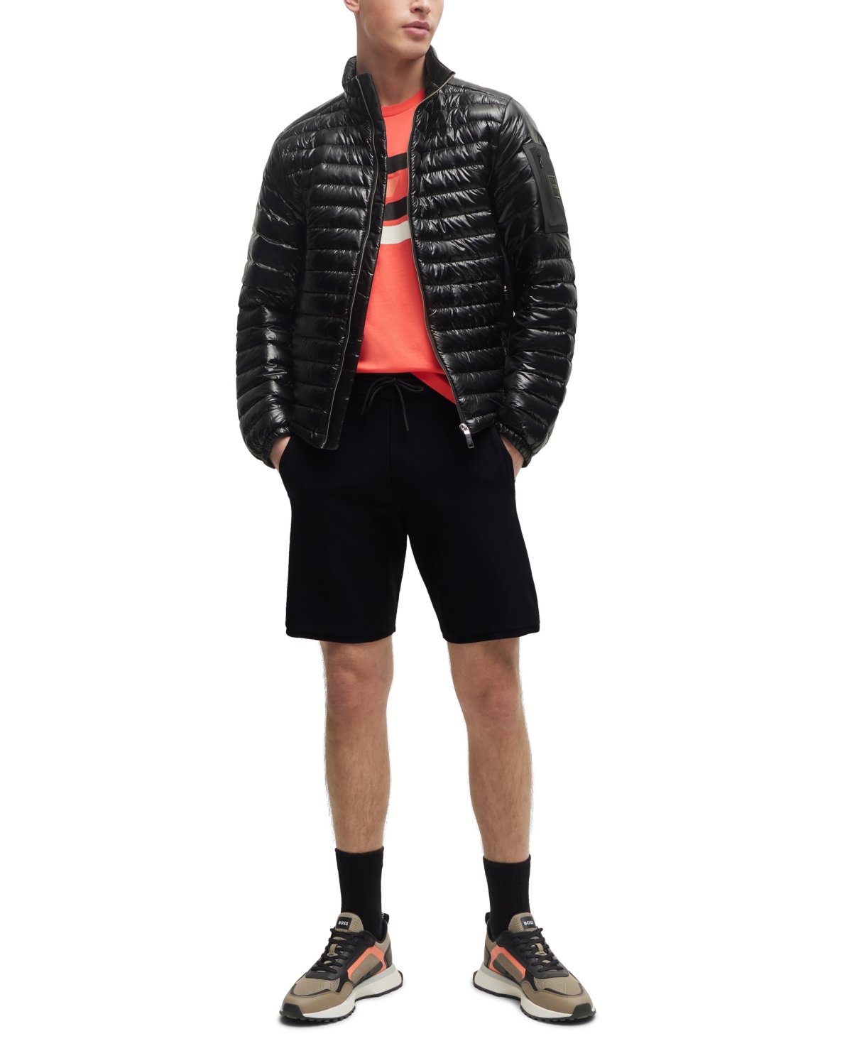 Boss by Hugo Boss Men's Flag-Inspired Artwork T-shirt