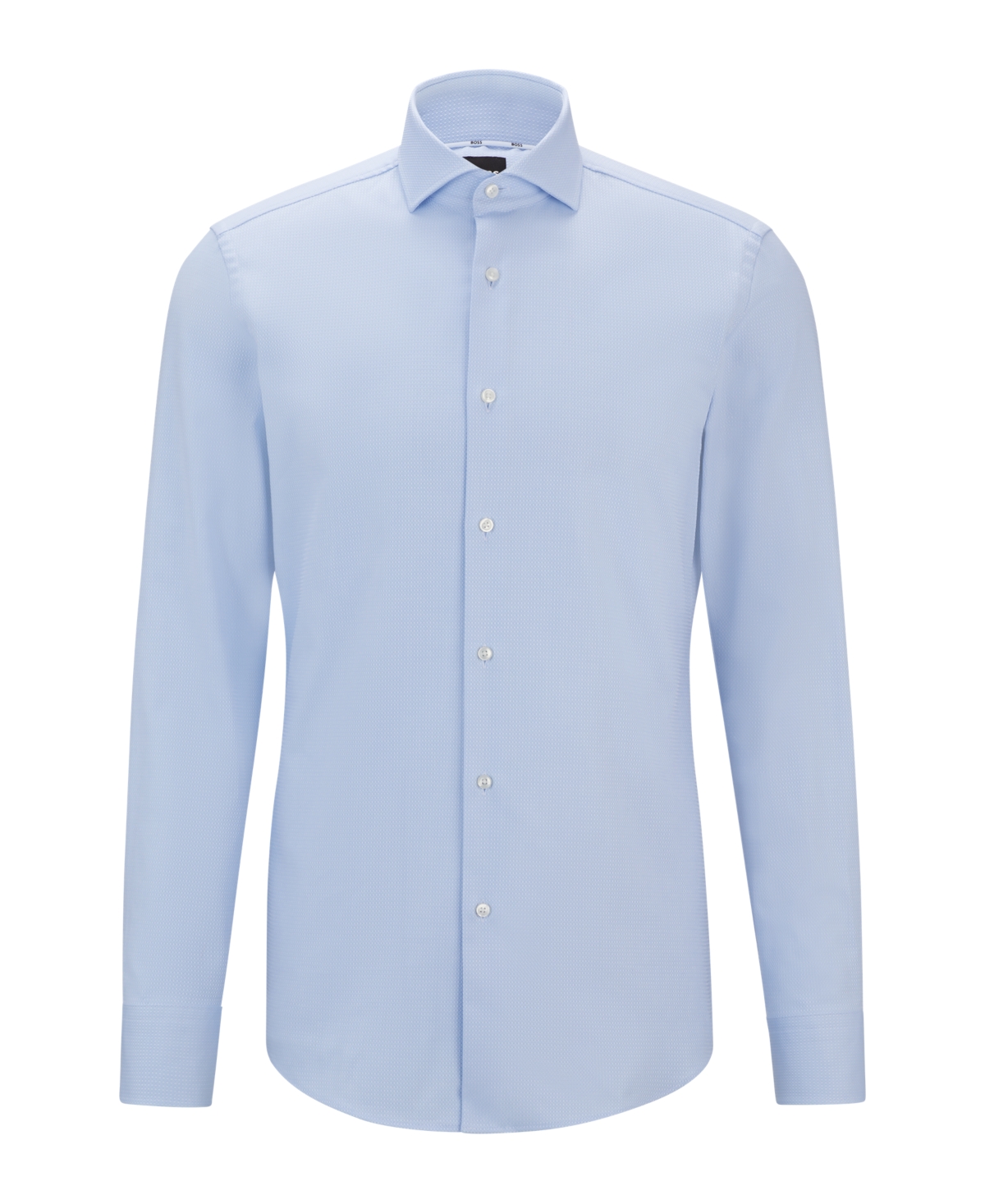 Shop Hugo Boss Boss By  Men's Easy-iron Slim-fit Shirt In Light,pastel Blue