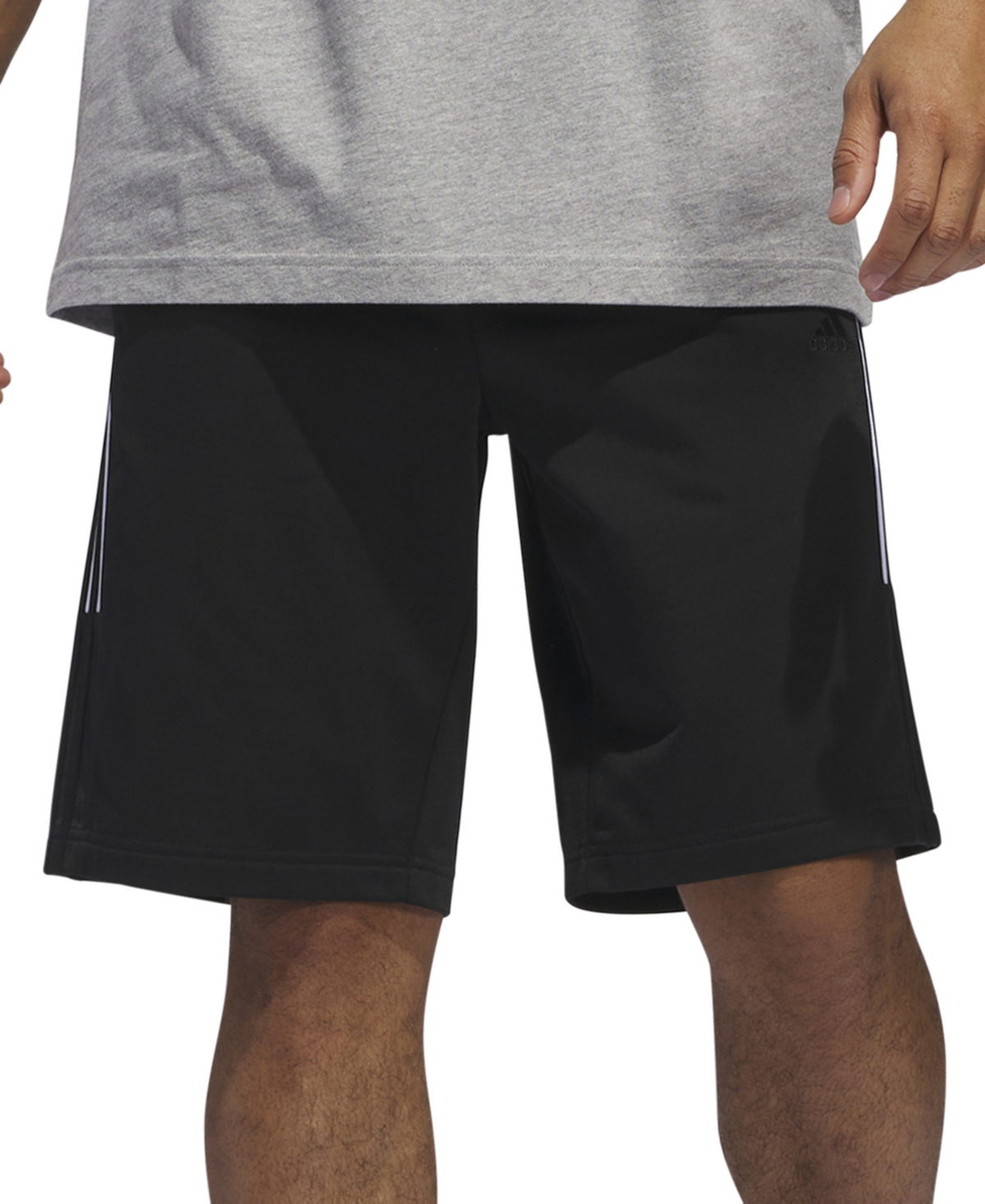 Shop Adidas Originals Men's Essentials Colorblocked Tricot Shorts In Black,wht