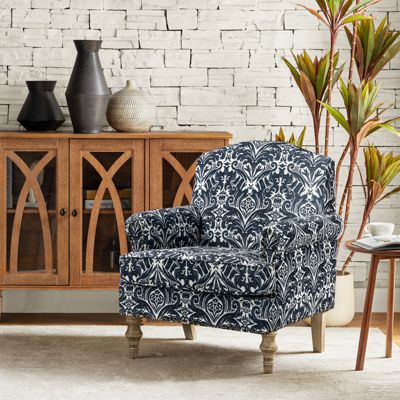 Lakeydra Farmhouse Style Armchair with Pattern Design