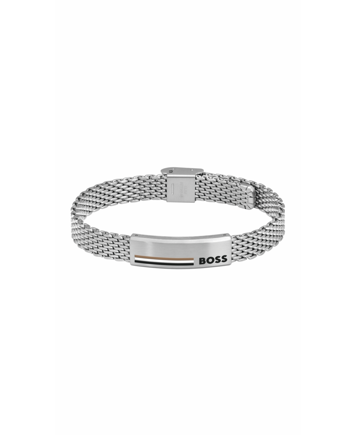 Shop Hugo Boss Men's Alen Silver-tone Stainless Steel Bracelet