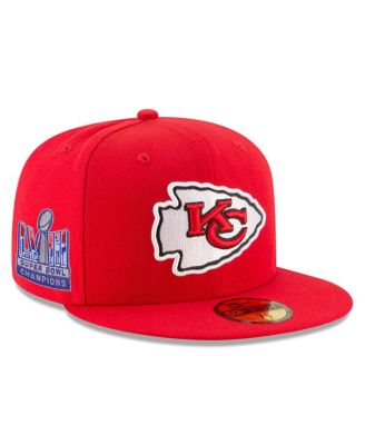 Men's New Era Red Kansas City Chiefs Super Bowl LVIII Champions Side ...