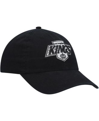 Men's Black Los Angeles Kings Team Clean Up Adjustable Hat