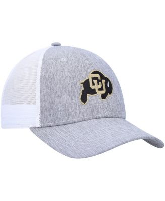 Men's Charcoal, White Colorado Buffaloes Brant Trucker Adjustable Hat