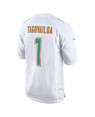 Men's Tua Tagovailoa White Miami Dolphins Fashion Game Jersey