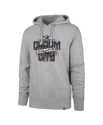 Men's Gray Baltimore Ravens Regional Headline Pullover Hoodie