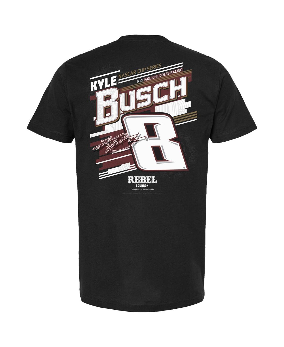 Men's Richard Childress Racing Team CollectionKyle Busch Rebel Bourbon Draft T-shirt - Black
