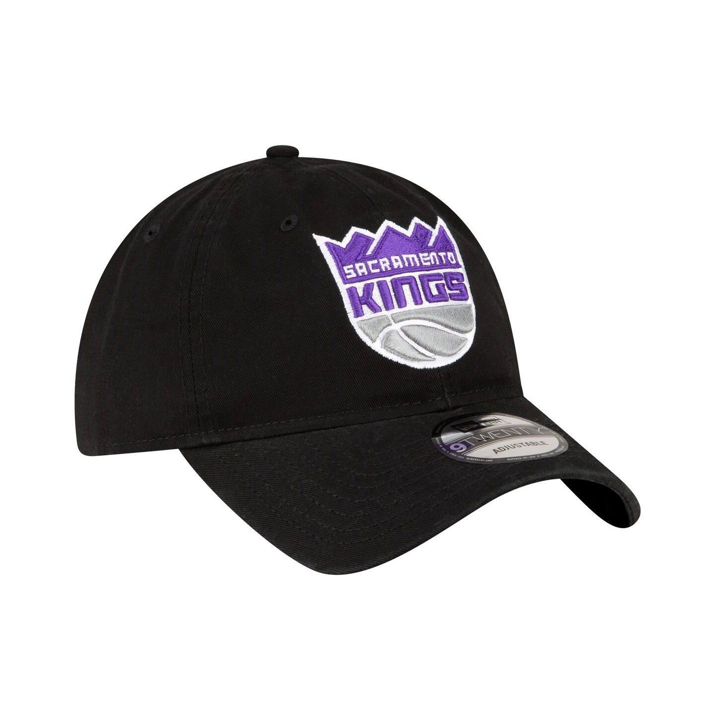 Мужская кепка New Era Black Sacramento Kings Team 2.0 9TWENTY Adjustable Hat — фото 3