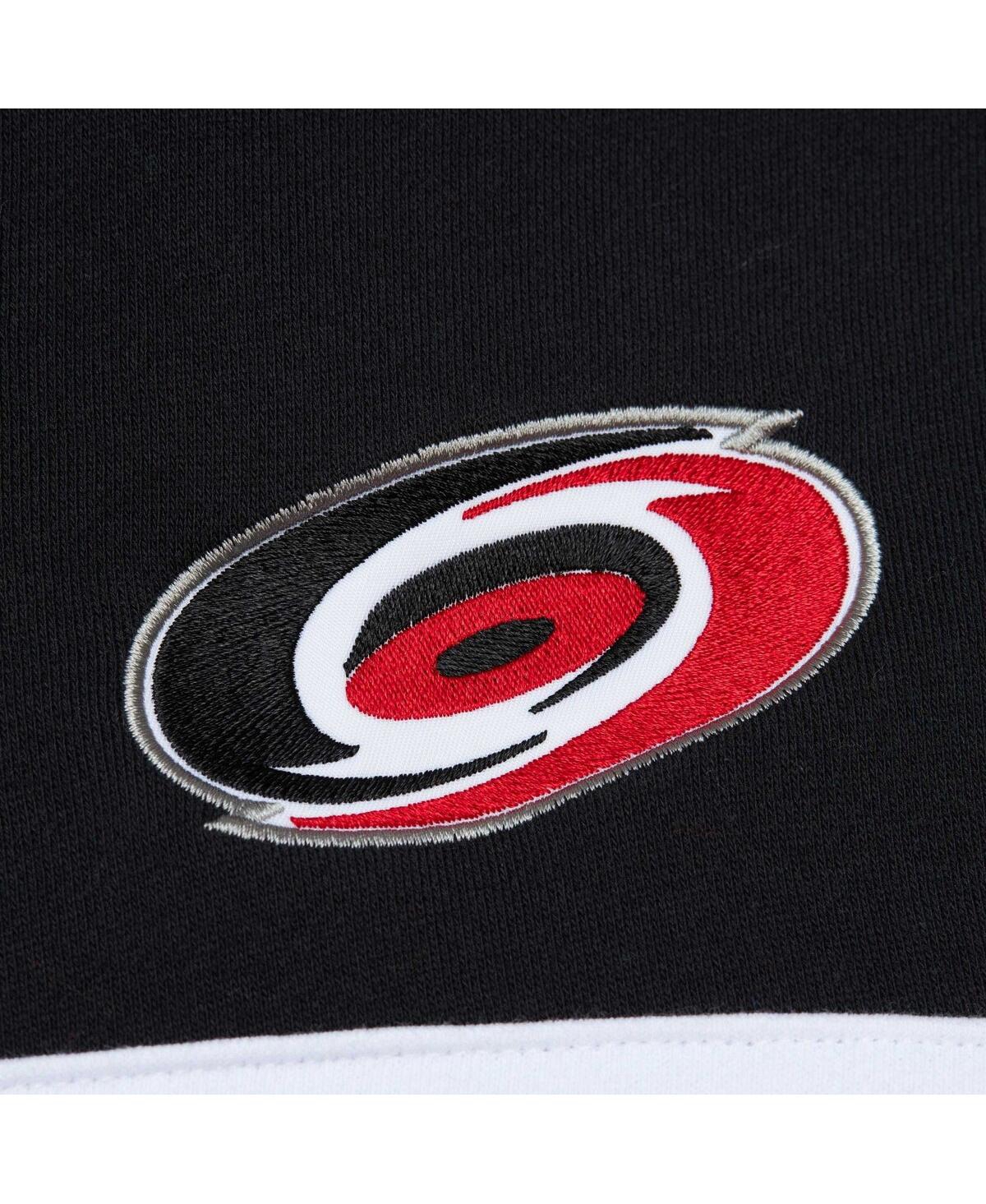 Mitchell & Ness Men's  Red, Black Carolina Hurricanes Head Coach Pullover Hoodie In Red,black
