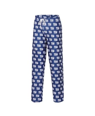 Women's Royal New York Giants Gauge Allover Print Sleep Pants
