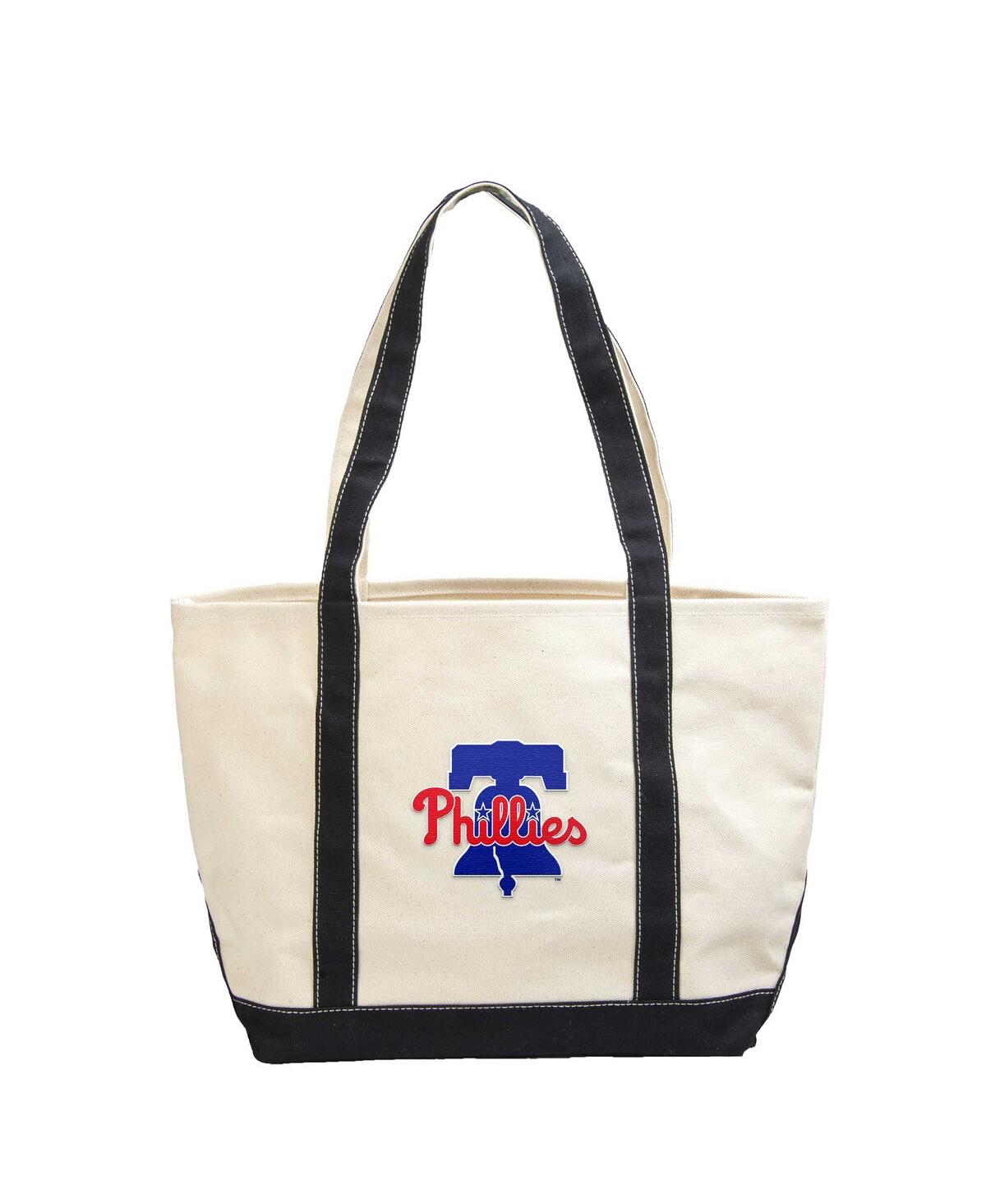 Shop Logo Brands Men's And Women's Philadelphia Phillies Canvas Tote Bag In Red