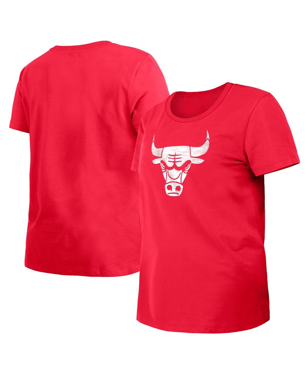 Shop New Era Women's  Red Chicago Bulls 2023/24 City Edition T-shirt