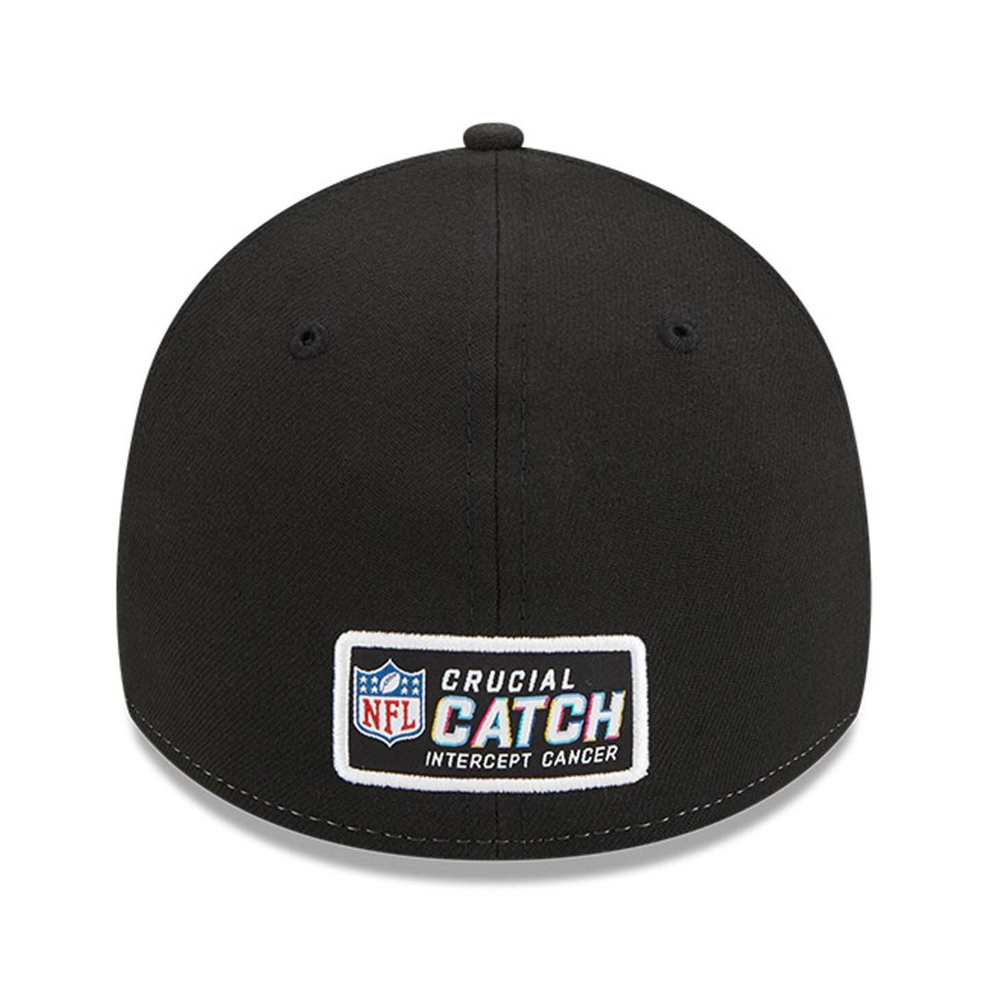 Мужская кепка New Era Pink New Orleans Saints 2023 NFL Crucial Catch 39THIRTY Flex Hat — фото 3