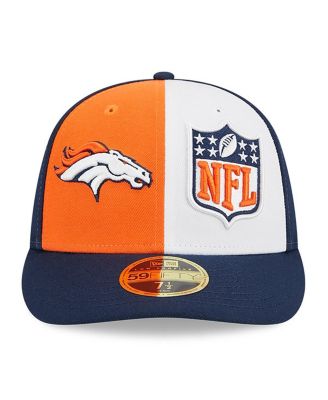 Men's Orange, Navy Denver Broncos 2023 Sideline Low Profile 59FIFTY Fitted Hat