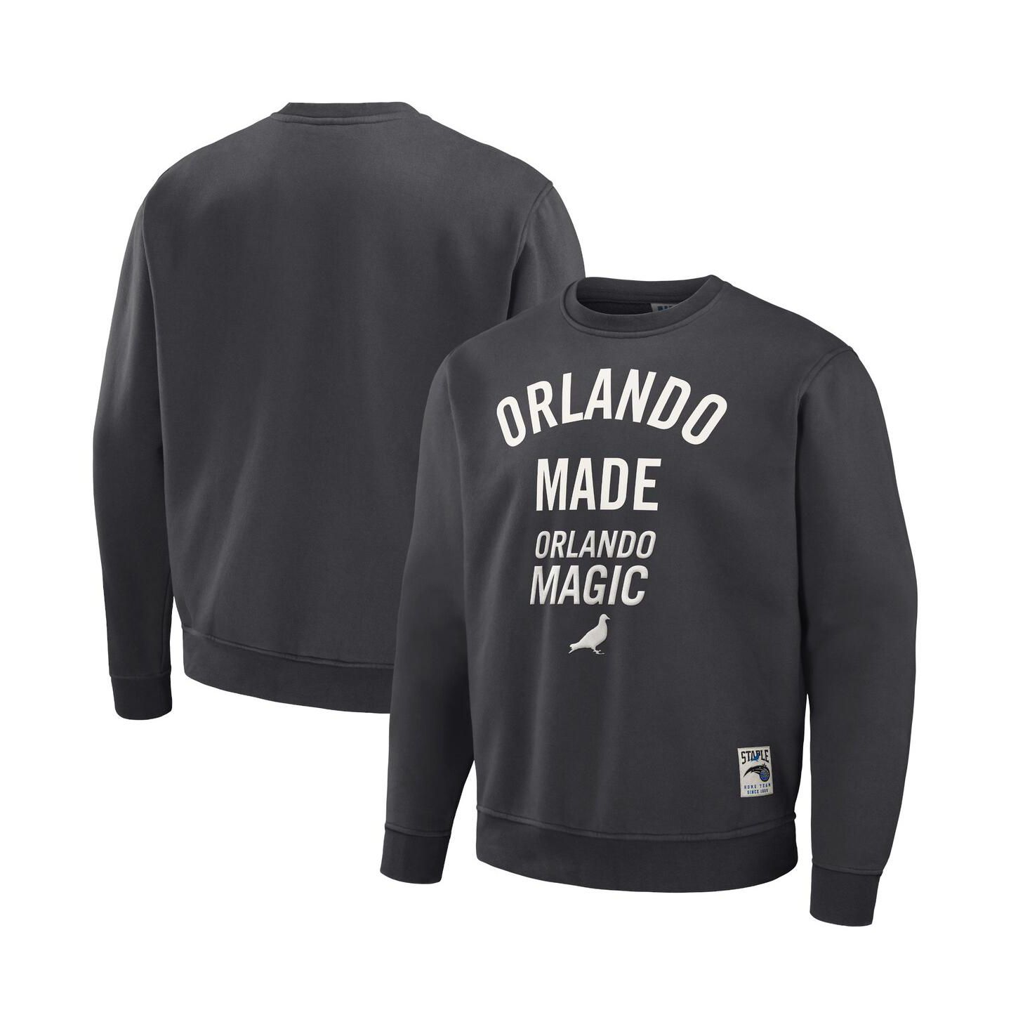 Мужская толстовка Staple NBA x Anthracite Orlando Magic Plush Pullover — фото 1