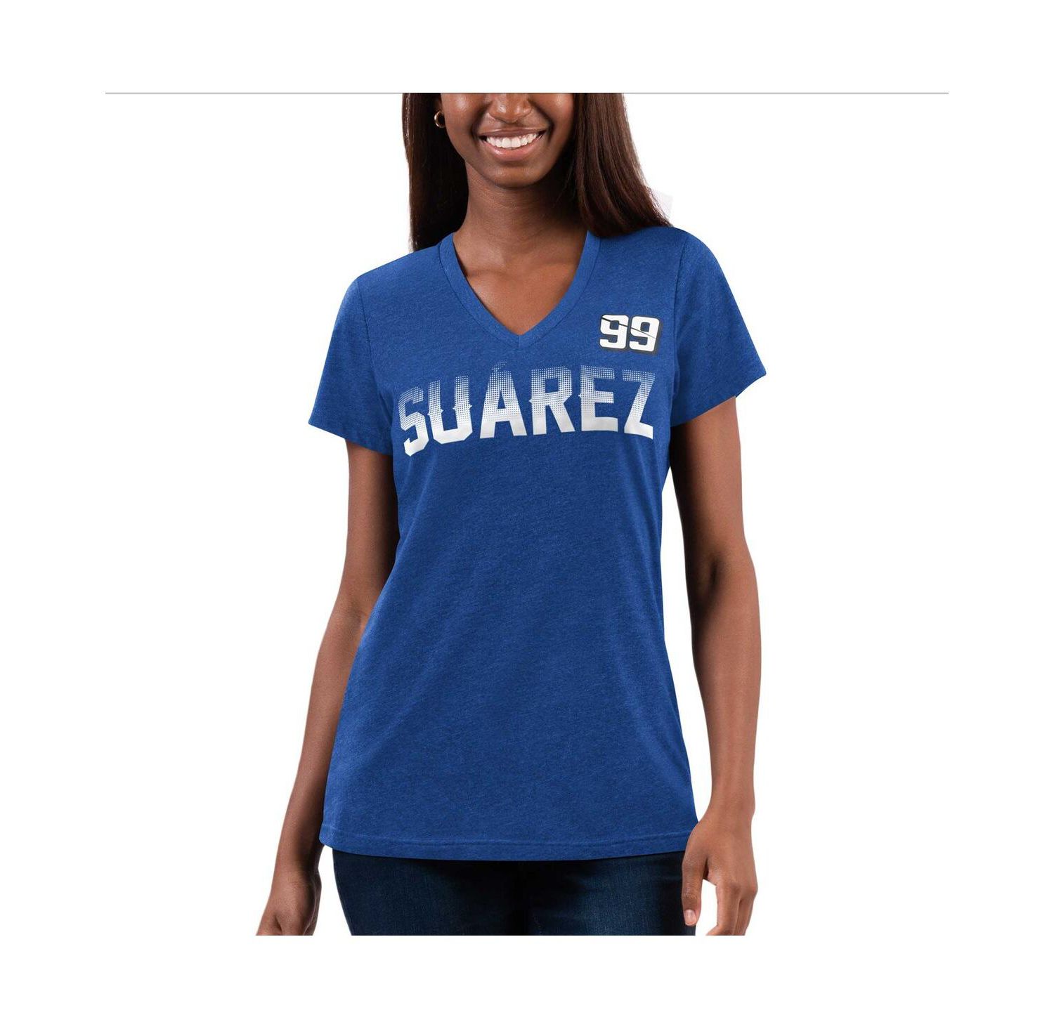 Women's Royal Daniel Suarez Snap V-Neck T-shirt