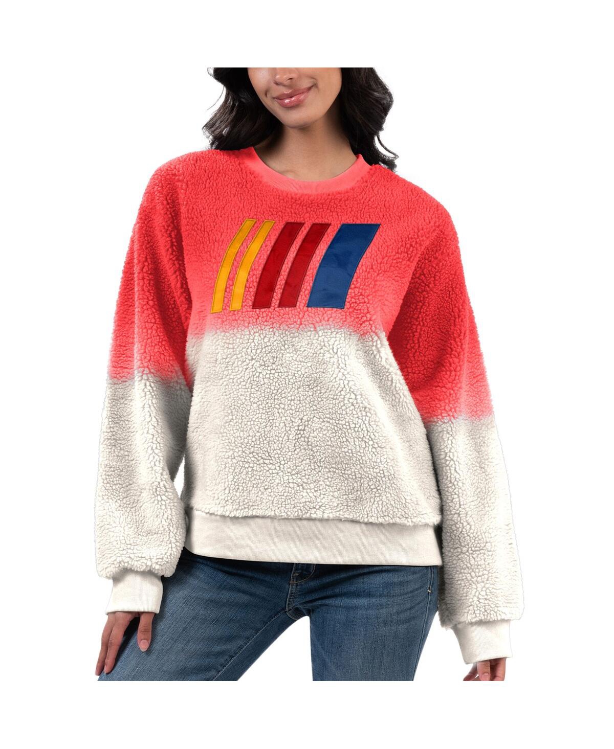 G-iii 4her By Carl Banks Women's  Pink Nascar Merchandise Double Score Sherpa Sweatshirt