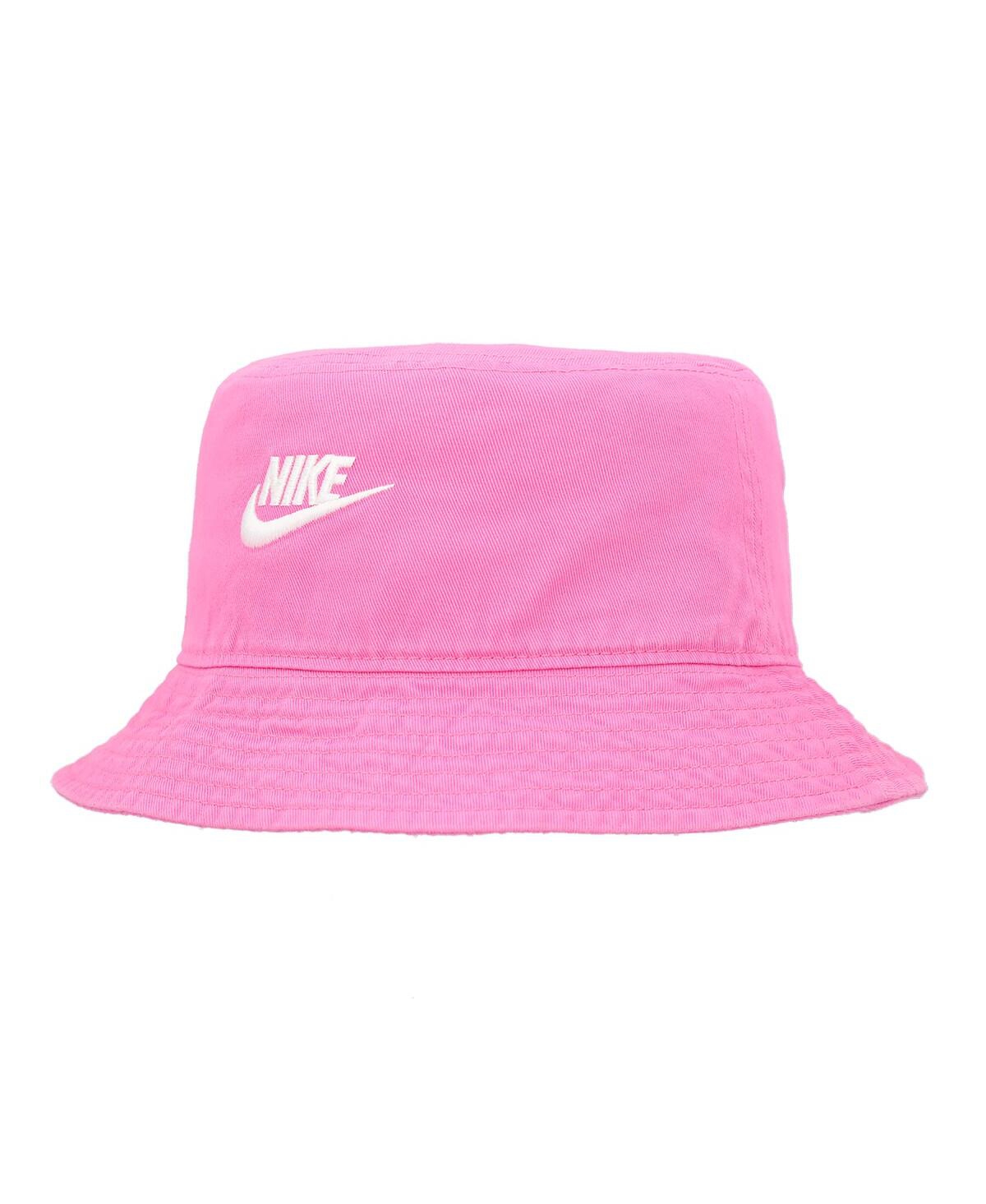 Shop Nike Men's And Women's  Distressed Apex Futura Washed Bucket Hat In Pink
