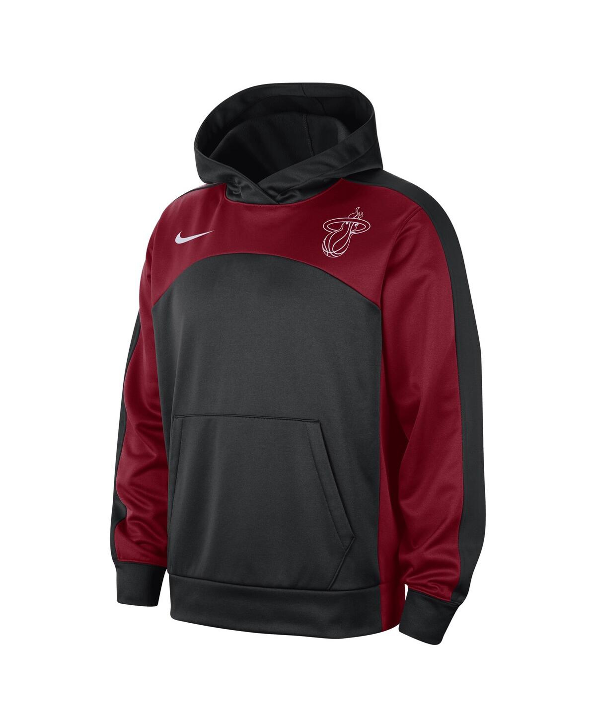 Men's Nike Red Miami Heat Authentic Starting Five Force Performance Pullover Hoodie - Red