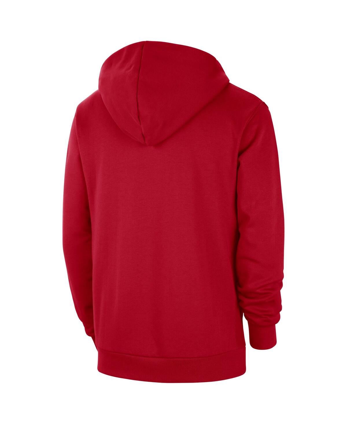 Men's NikeDistressed Miami Heat 2023/24 City Edition Courtside Standard Issue Pullover Hoodie - Red