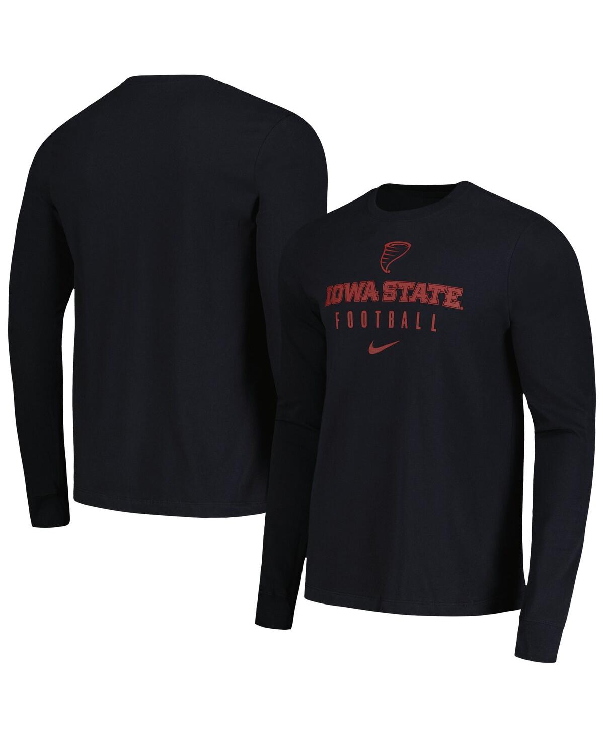 Shop Nike Men's  Black Iowa State Cyclones Changeover Long Sleeve T-shirt