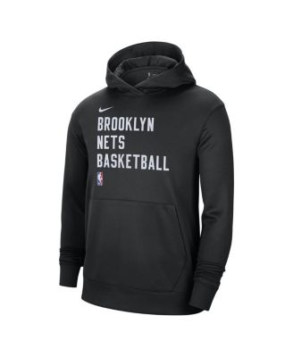 Men's and Women's Black Brooklyn Nets 2023/24 Performance Spotlight On-Court Practice Pullover Hoodie