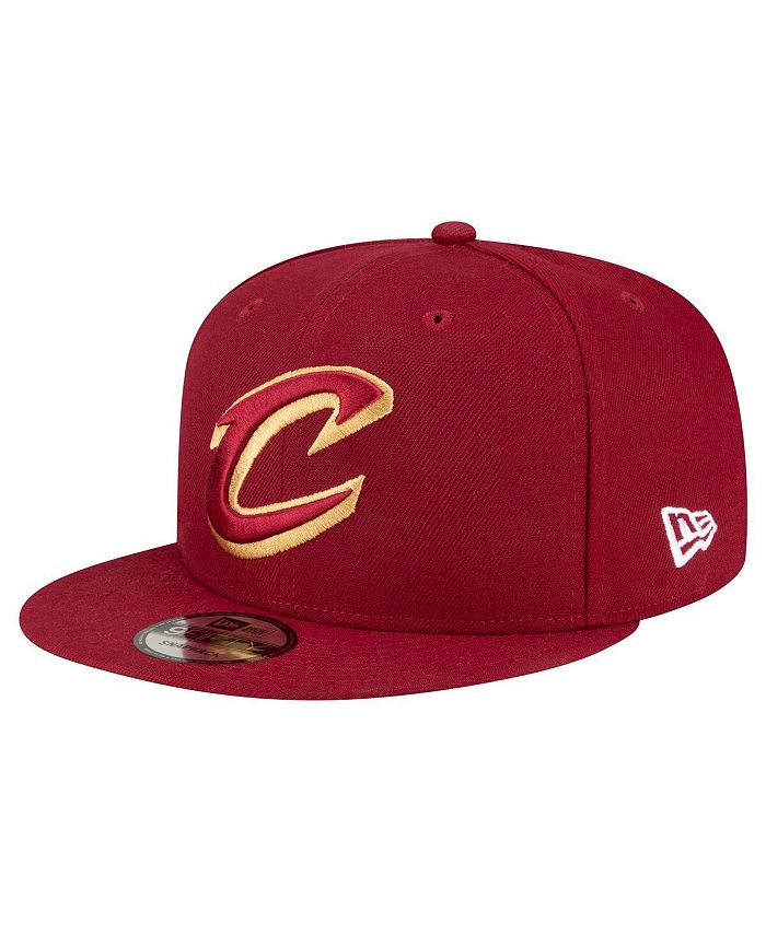New Era Cleveland Cavaliers 2Tone 9Fifty Snapback Hat - Wine Color, Embroidered NBA Team Logo, Officially Licensed - View #6