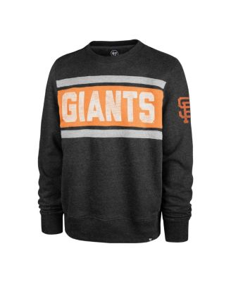 Men's Black Distressed San Francisco Giants Bypass Tribeca Pullover Sweatshirt